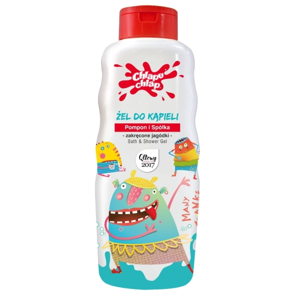 CHLAPU CHLAP Pompon i Spółka Żel do kąpieli Zakręcone Jagódki 710 ml