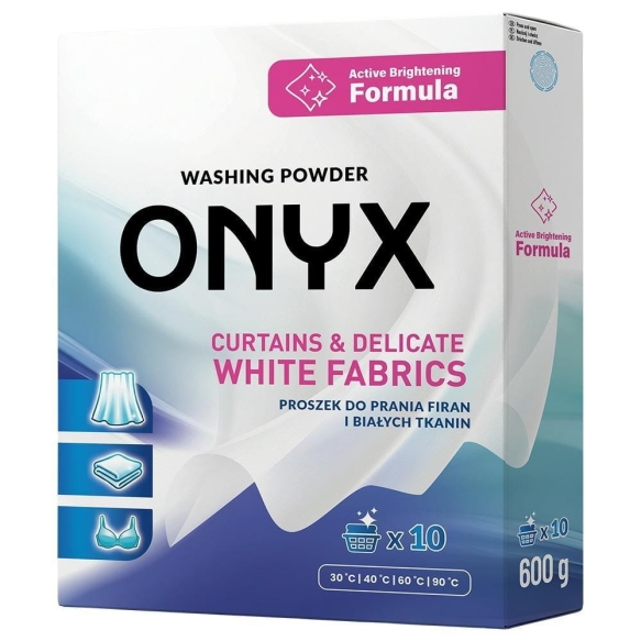 ONYX Proszek do prania  600g Firany 10 Prań new