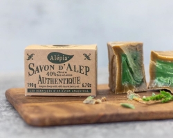 Authentic Aleppo Soap 40% Laurel Oil, Alepia, 200 g