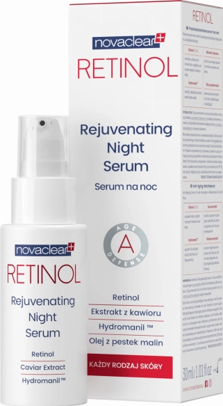 NOVACLEAR Retinol Przeciwzmarszczkowe serum na noc 30 ml