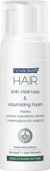 NOVACLEAR Hair Pianka przeciw wypadaniu włosów i zwiększająca ich objętość 150 ml
