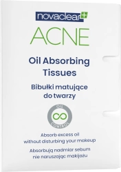 NOVACLEAR Acne Bibułki matujące do twarzy 1 op. - 50 szt.