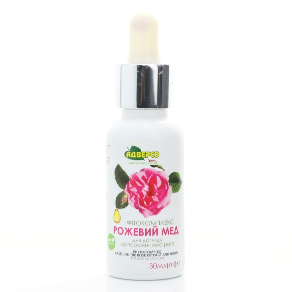 Preparat roślinny (fitokompleks) do pielęgnacji jamy ustnej "Różany miód", Adverso, 30 ml