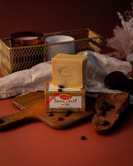 Organic Premium Aleppo Soap with Coffee, Alepia, 125g