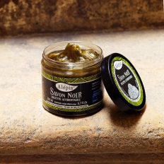 Authentic Black Soap, Alepia, 200g