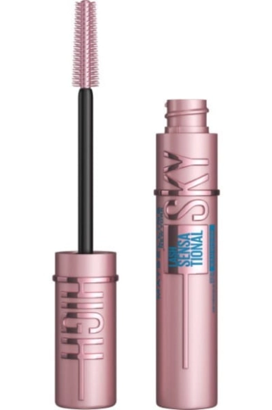 MAYBELLINE Lash Sensational Maskara do rzęs wydłużająca Sky High - wodoodporna (czarna) 6 ml