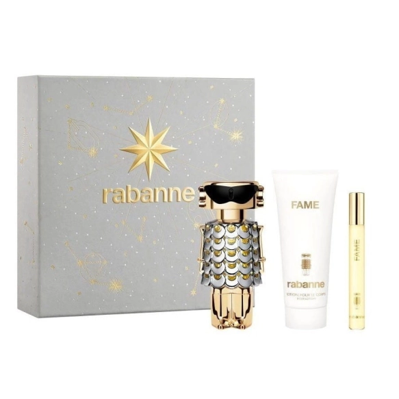 PACO RABANNE Fame Zestaw Woda perfumowana spray 80 ml + Balsam do ciała 100 ml + Woda perfumowana spray 10 ml