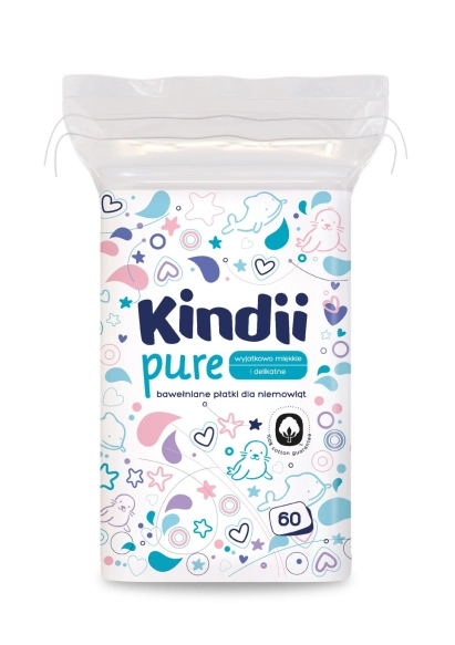 Kindii Baby Sensitive Płatki kosmetyczne 60 szt.