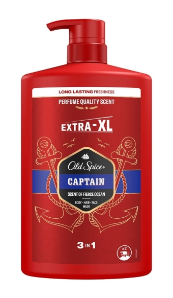 OLD SPICE Captain Żel pod prysznic i szampon dla mężczyzn 3w1 1000 ml