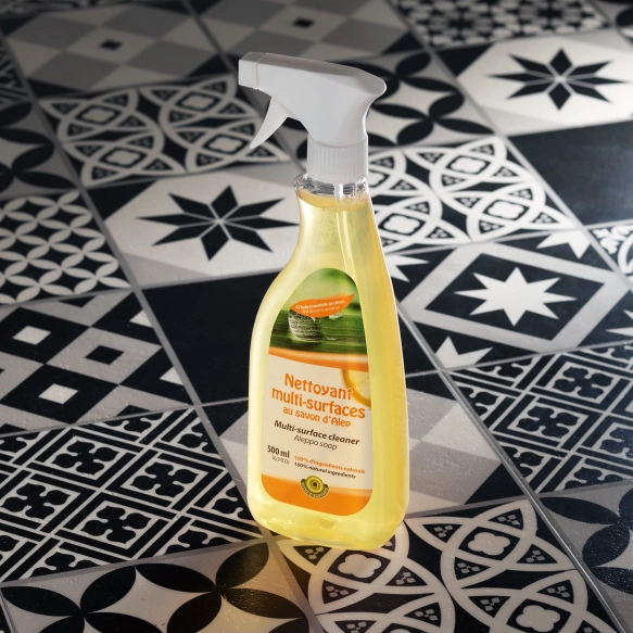 Aleppo Soap Multi-surface Cleaning Spray – Lemon, Alepia, 500ml