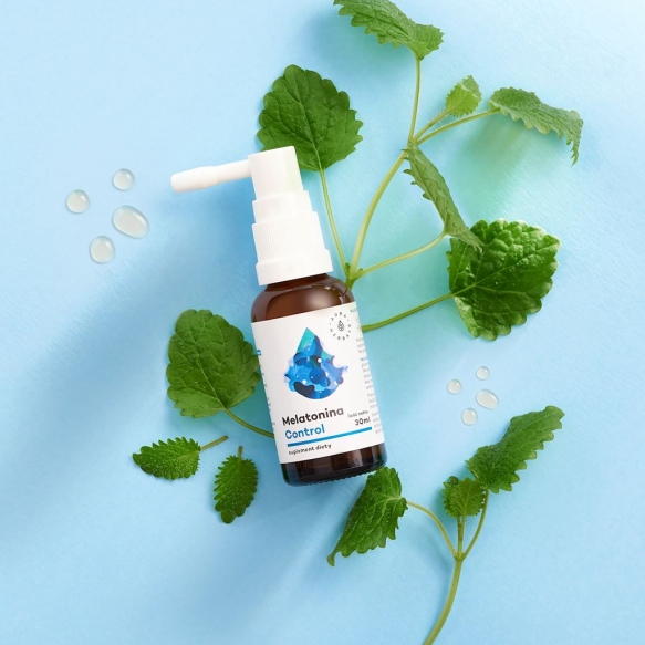 Melatonina Control Ekstrakt z Melisy, Aerozol, Aura Herbals, 30ml