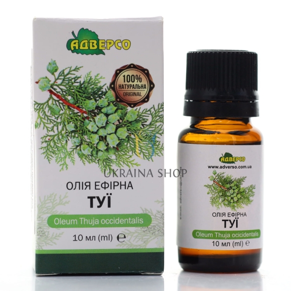 Olejek z Żywotniku, Tujowy, 100% Naturalny, Adverso, 10 ml
