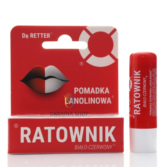 Ratownik Pomadka do ust Lanolinowa, 4,7 g