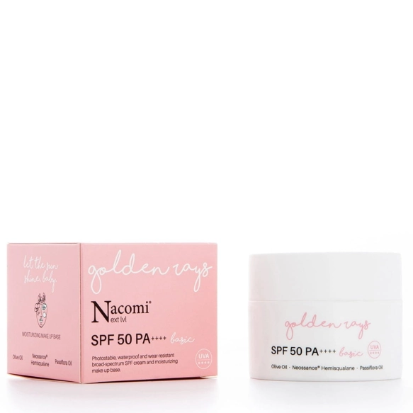 NACOMI Next Lvl Nawilżająco Ochronny Krem do twarzy SPF50 - Basic  50ml