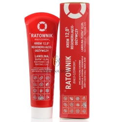 Ratownik Lanolinowy Krem regenerująco-odżywczy 12% , Dr.Retter, 90 ml