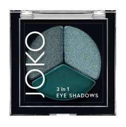 JOKO Cień do powiek 3in1 trio 02 Emerald Green