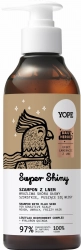 YOPE Daily Heroes Szampon z lnem Super Shiny do włosów szorstkich,puszących się i wrażliwej skóry głowy 300 ml