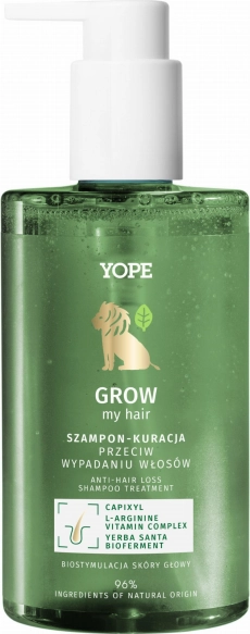 YOPE Grow My Hair Szampon - Kuracja przeciw wypadaniu włosów 300 ml