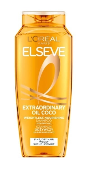LOREAL ELSEVE Magiczna Moc Olejków Lekki szampon odżywczy do włosów normalnych lub suchych Kokos 400 ml
